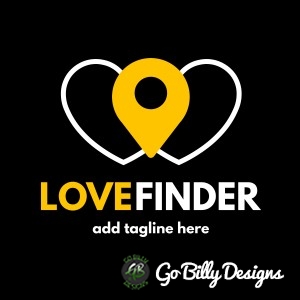 Dating-app-yellow-and-white-logo-icon